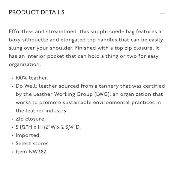 NEW Madewell Top-Zip Shoulder Bag in Soft Mahogany Suede NW382 $158 - Picture 4 of 12